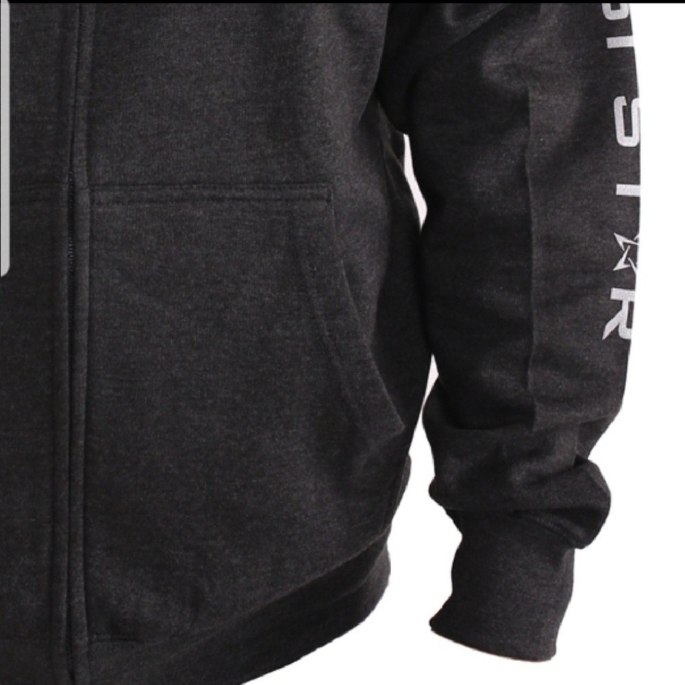 Hooded jacket 100% cotton heavy great quality - Picture 6 of 6